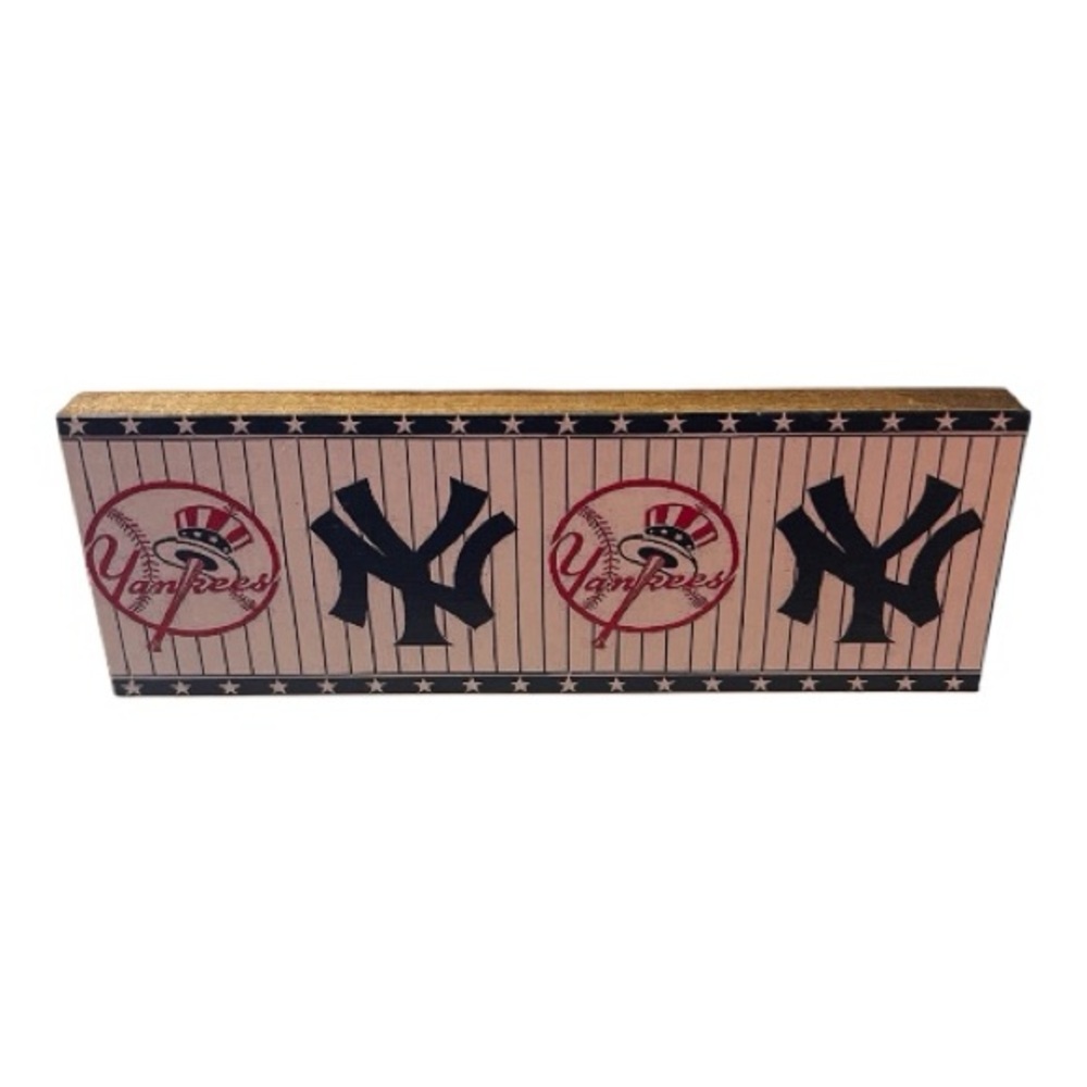 New York Yankees Shelf Desk Decor Wood